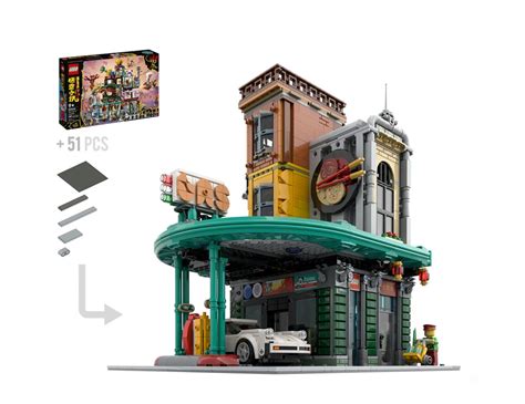 LEGO MOC Gas Station by BrickAtive | Rebrickable - Build with LEGO