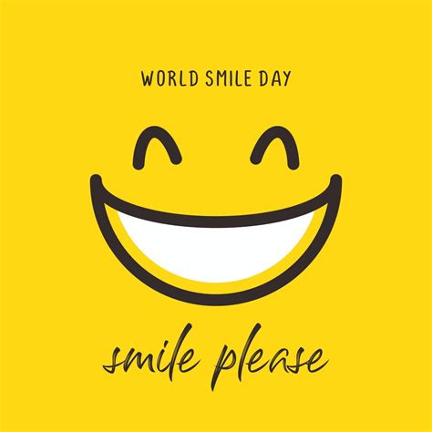 Happy world smile day banner vector illustration greeting 3409757 ...