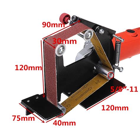 drillpro angle grinder belt sander attachment metal wood sanding belt ...