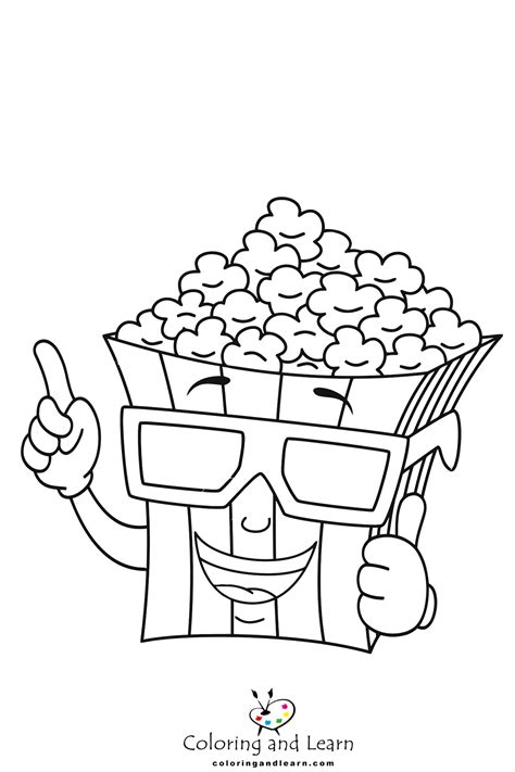 Popcorn Coloring Pages (FREE) (2024) - Coloring and Learn