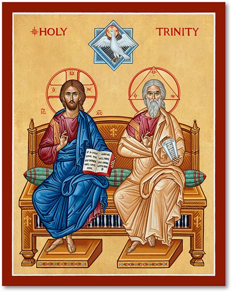 Great Feast Icons: Holy Trinity Father and Son Icon | Monastery Icons