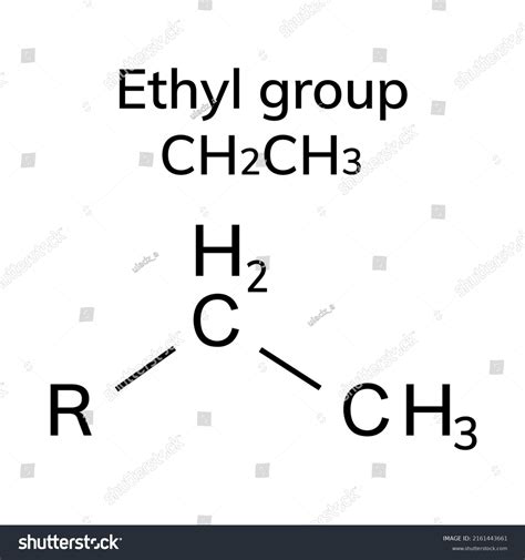 Chemical Structural Formula Ethyl Group Stock Vector (Royalty Free ...