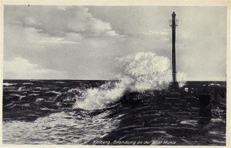 Kołobrzeg (Kolberg): West Pier Light | Postcard dated 1941. | Michel ...