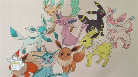 How To Draw Eevee Evolutions