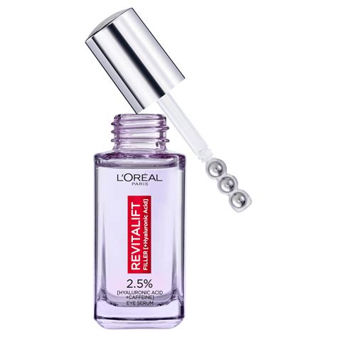 L'Oreal Paris Revitalift Filler 2.5 Percent Hyaluronic Acid Eye Serum ...