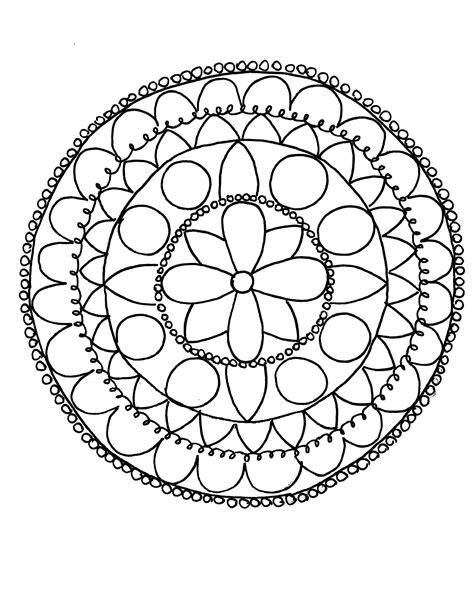 Easy Mandala Drawing at GetDrawings | Free download