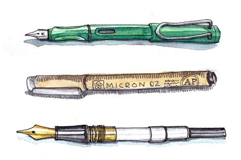 Sketching with a fountain pen – why, how and which one?