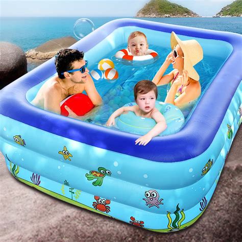 2/3-Ring Inflatable Swimming Pools Family Swimming Pool, Swim Center ...