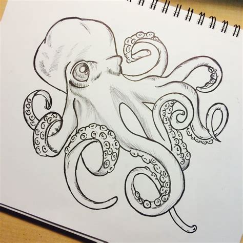 Octopus Outline Octopus Drawing Octopus Tattoo Design Octopus Art | The ...