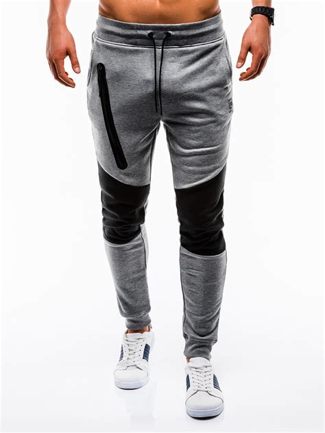 Men's sweatpants P738 - dark grey | MODONE wholesale - Clothing For Men