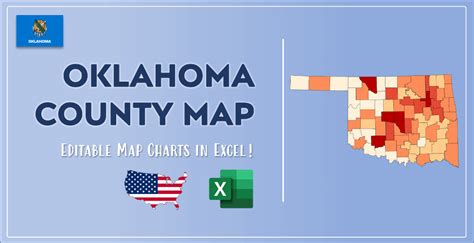 Oklahoma County Map and Population List in Excel