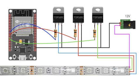 Controlling RGB Lights From ESP32 Web Server » DIY Usthad