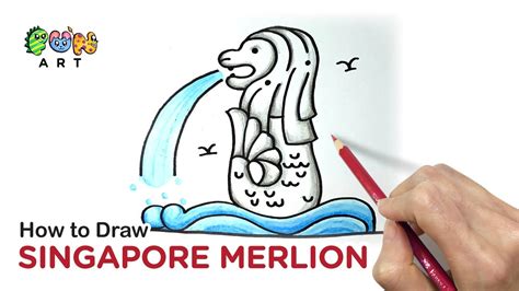 How To Draw SINGAPORE MERLION | VERY EASY~! - YouTube