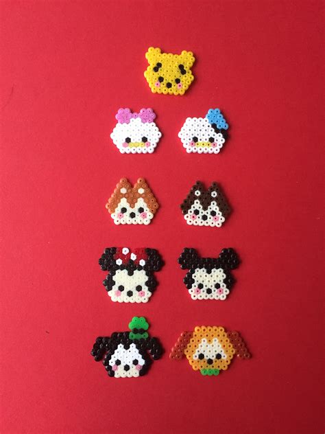 Hama mini Beads, Disney tsum tsum #disney | Kraalpatronen, Strijkparels ...