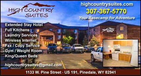 Pinedale Motels, Wyoming lodging