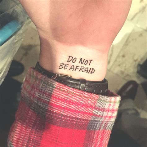 DO NOT Be AFRAID Tattoo - Etsy