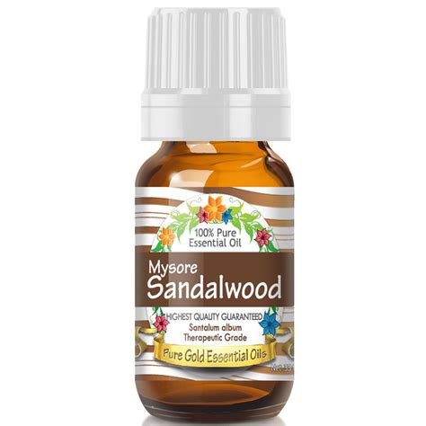 Pure Gold East Indian Mysore Sandalwood Essential Oil, 100% Natural ...