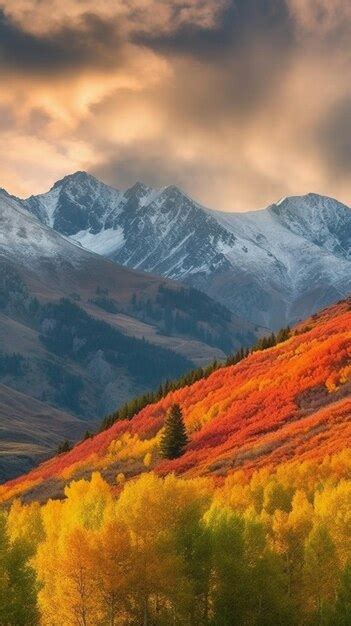 Premium AI Image | Fall colors in the mountains