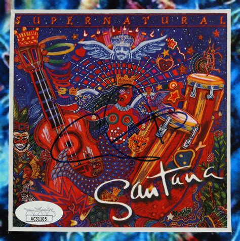 Carlos Santana Signed "Supernatural" 19x23 Custom Framed CD Disc Cover ...