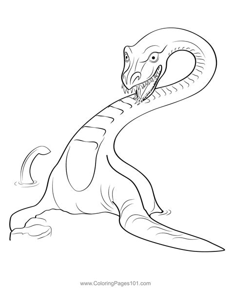 Loch Ness Monster Printable Coloring Pages