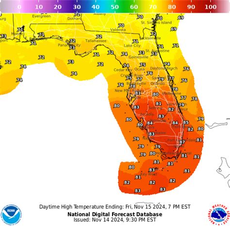 NOAA Graphical Forecast for Florida