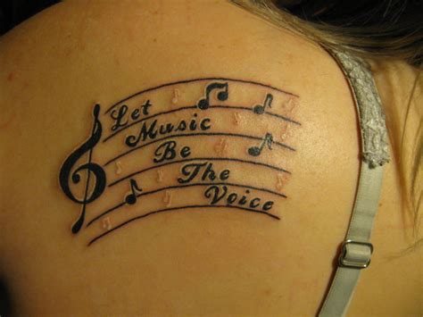 Music Notes Artbody Tattoo