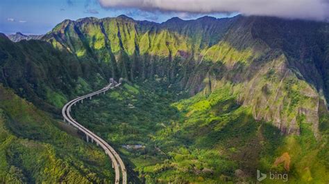 Interstate island of Oahu Hawaii-2016 Bing Desktop Wallpaper Preview ...