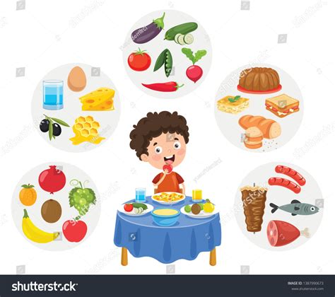 Kids eating healthy foods cartoon : 20 547 images, photos et images ...