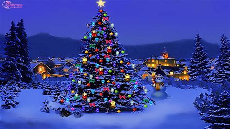 Christmas Tree Snow Wallpaper - WallpaperSafari