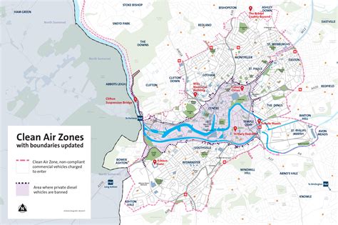 Map reveals boundaries of Bristol's proposed clean air zone