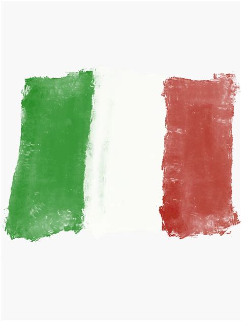 "italian flag " Sticker for Sale by juji316 | Redbubble