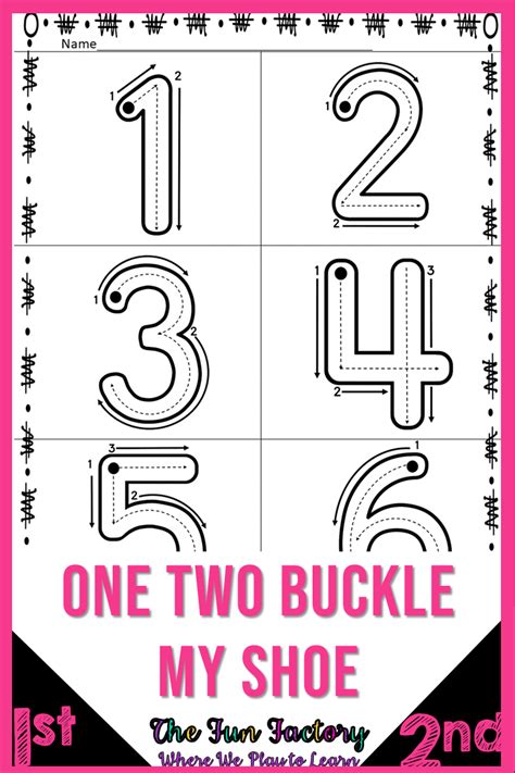 One Two Buckle My Shoe Nursery Rhyme Activities - 1 - 2 Buckle My Shoe ...