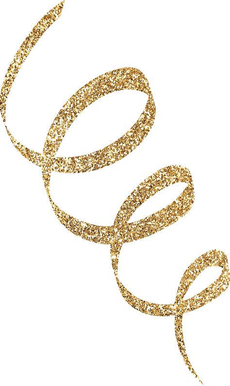 Gold Glitter Confetti 38073040 PNG