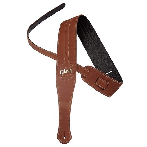 Gibson The Classic Leather Guitar Strap - Brown – Chicago Music Exchange