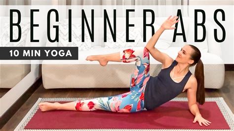 10 min Beginner Yoga Routine for ABS and CORE - YouTube