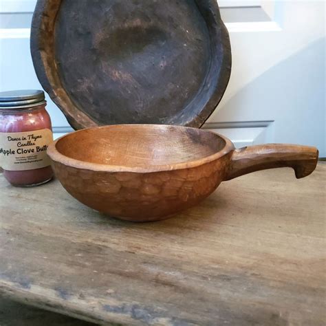 19th Century Antique Wood BowlPrimitiveRusticFarmhouseWood | Etsy | How ...