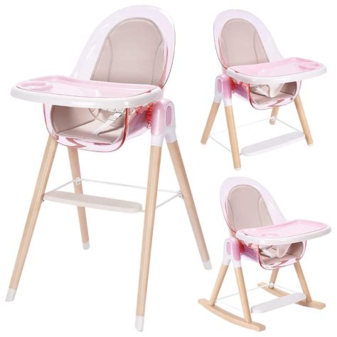 Amazon.com : 3-in-1 Convertible Baby High Chair with Removable Double ...