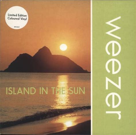 Weezer Island In The Sun - Yellow Vinyl UK 7" vinyl single (7 inch ...