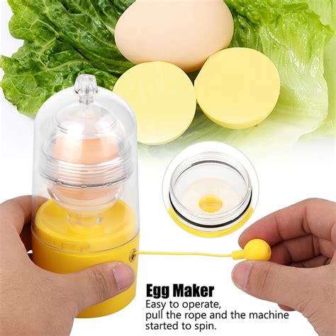 YLSHRF Golden Egg Maker,Egg Scrambler Shaker Whisk Hand Powered Golden ...