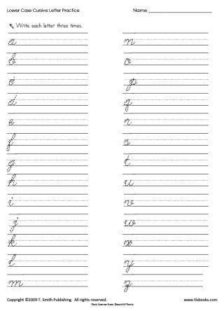 Cursive Handwriting Practice | Cursive writing practice sheets ...