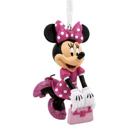 Hallmark Disney's Minnie Mouse with Purse Christmas Ornaments - Walmart ...