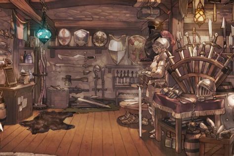 100 Shops and Stores - Dndspeak | Fantasy shop, Magic armor, Dnd art