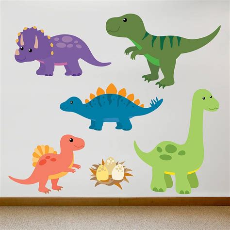 Children's Dinosaur Wall Sticker Set By Oakdene Designs | Imagenes de ...