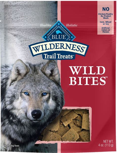 Blue Buffalo Wilderness Trail Treats Salmon Wild Bites Grain-Free Dog ...