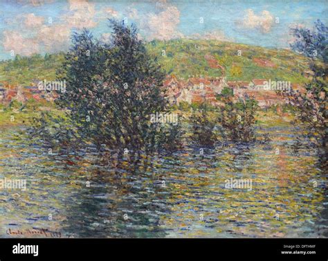 Claude MONET - The Seine at Vetheuil, effect of sunshine after the rain ...