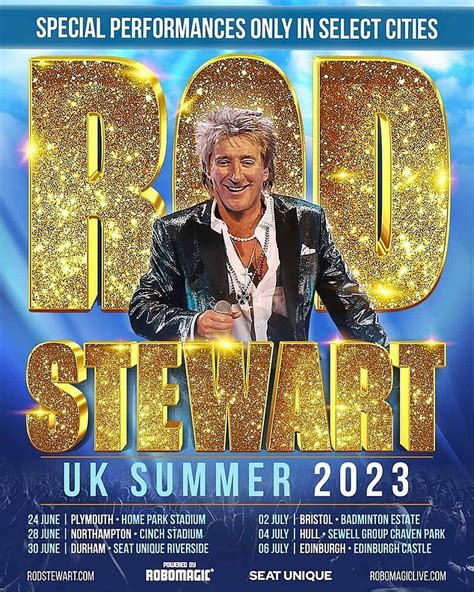 Rod announces UK tour of castles and stadiums – SMILER Rod Stewart fanclub