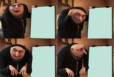 Gru Meme Template