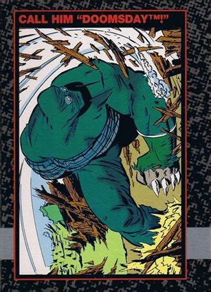 Doomsday: The Death of Superman 5 A, Jan 1992 Trading Card by SkyBox