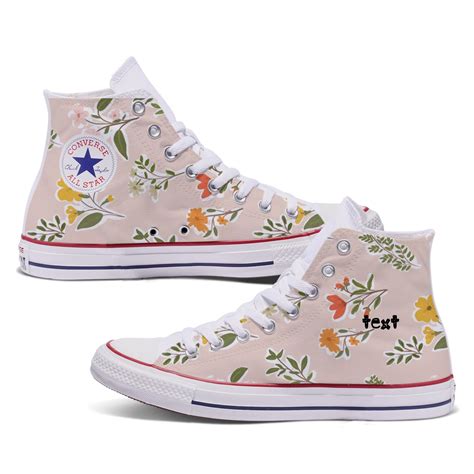 Floral Pattern Custom Converse – Bump Shoes