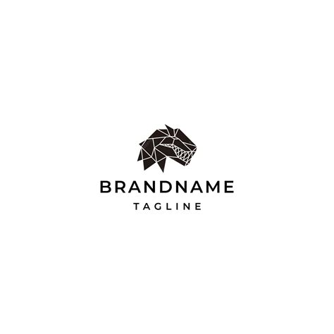 Premium Vector | Monster head modern logo design template